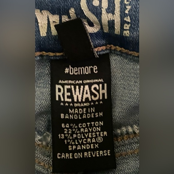 REWASH Women’s Mid-Rise Jeans - Picture 4 of 4